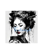Printable wall art Beautiful young Japanese geisha maiko digital download