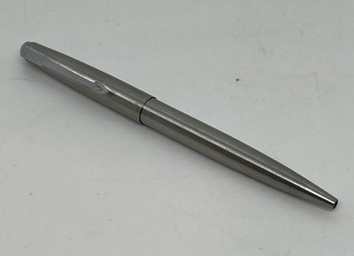 Parker Pardner Jotter Flighter Stainless Steel Cap-Actuated Ballpoint Pen - 1960
