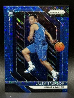 Panini Prizm 2018-19 Jalen Brunson #250 RC Blue Choice Prizm /175 Mavs
