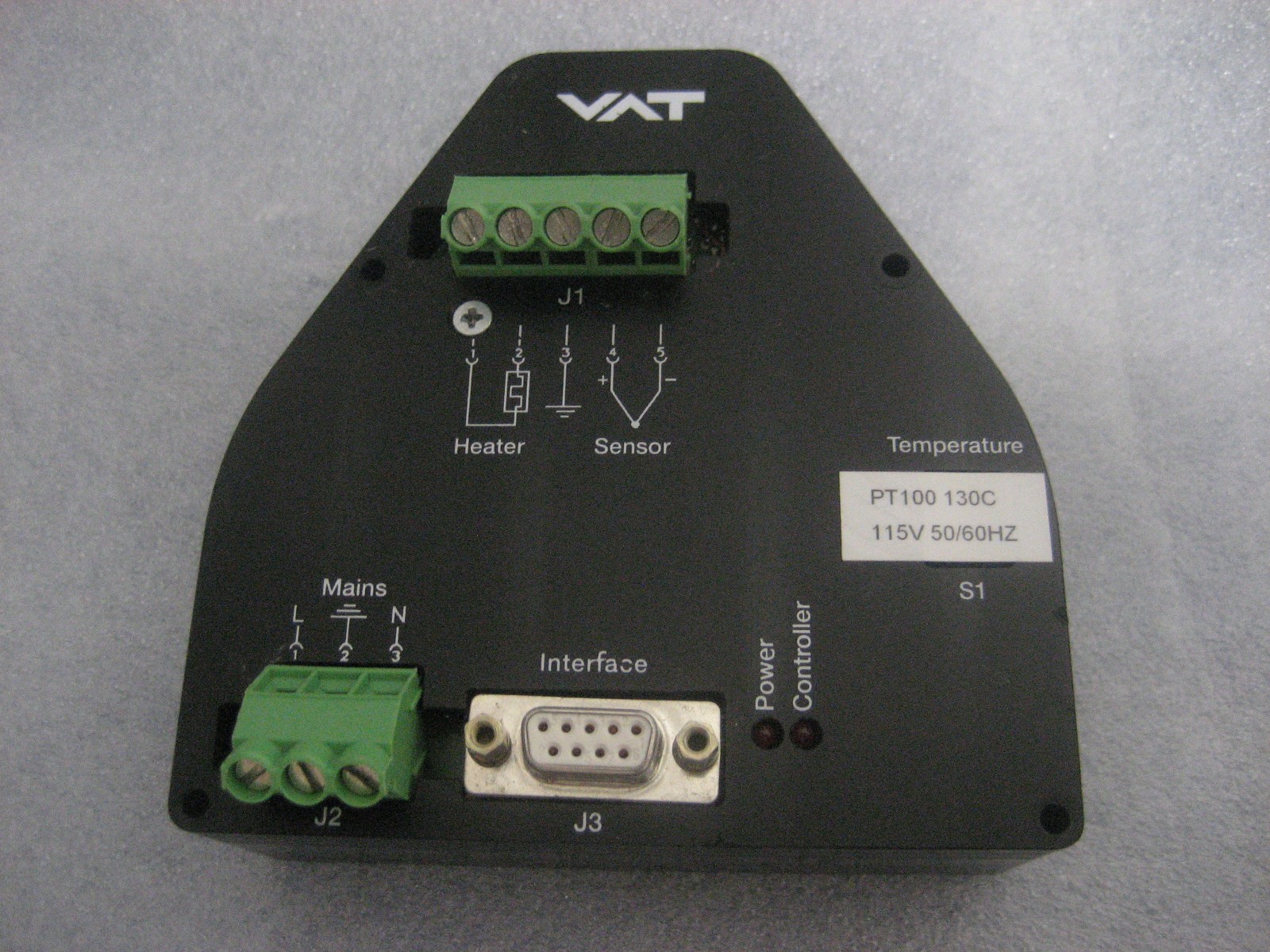 VAT GATE  VALVE  HEATER  CONTROLLER  TECON 090-001.3