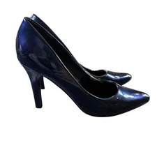 Nine West NW7GWENDLES Pump Heels Women's 8.5 M Navy Blue Patent Stiletto