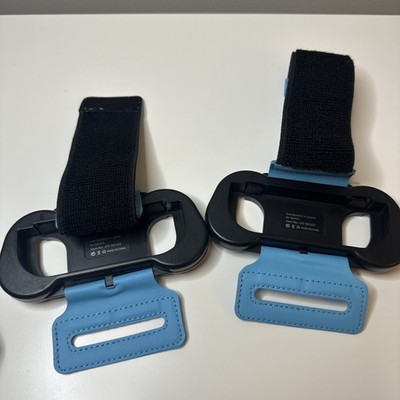 JYS-NS163 Arm Band 2 Pack for Nintendo Switch Joy-Con Blue Black Straps