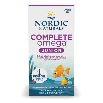 Vollständiges Omega Junior 283 mg 180 Soft Gels Nordic Naturals