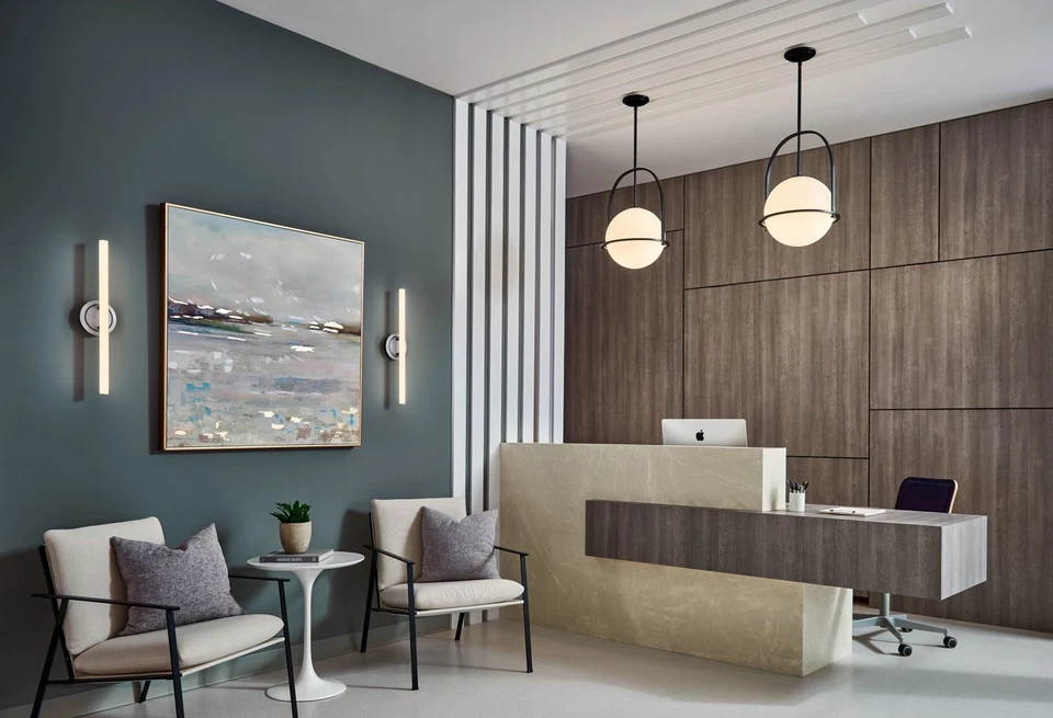 Hinkley Lighting 3405 Somerset 1 灯 16 英寸宽吊坠 - 镍 — 第 3/4 张图片