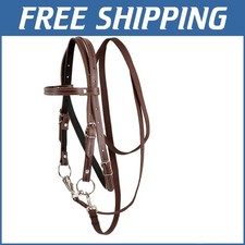 Durable Equestrian Bridle - Adjustable Western Browband with Zinc Alloy Bit
