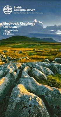 Bedrock Geology UK South (Map) Small Scale Geology Maps (US IMPORT)
