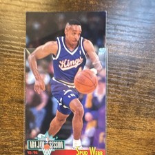 Fleer 1993-94 NBA Jam Session Spud Webb #87 Sacramento Kings Basketball Card