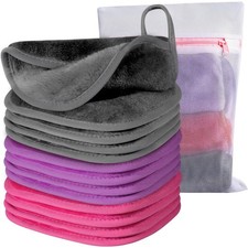Makeup Remover Cloth, 6" x 6" Towels Reusable Face Cloth for Washing Face Pads