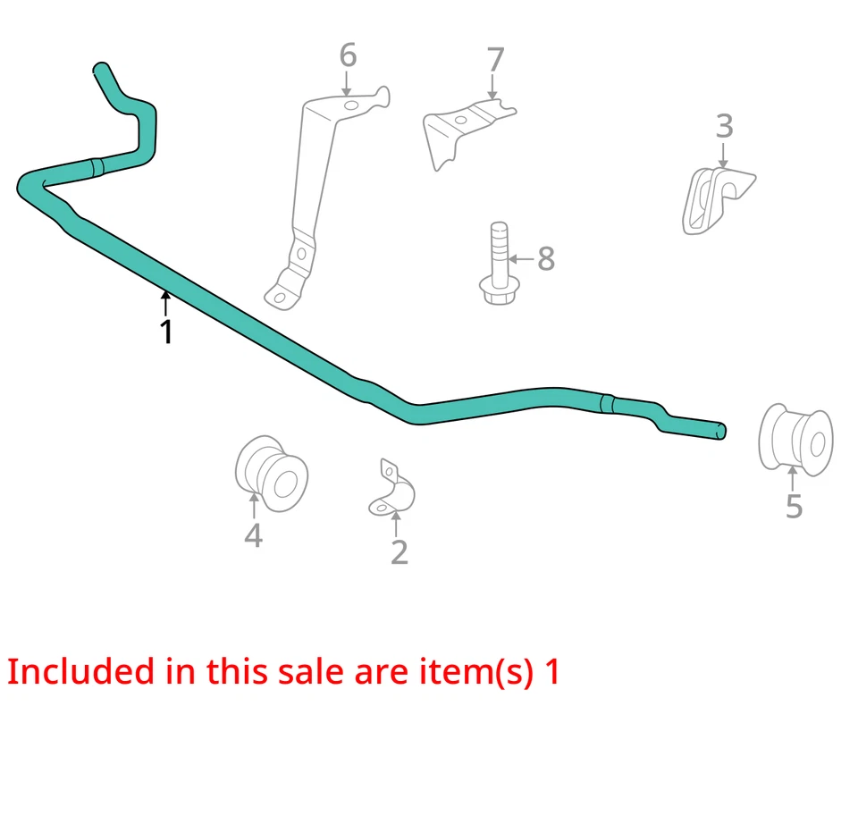 Barra estabilizadora delantera serie CLK 2003 tracción trasera OEM 82 k millas - LKQ348116216 Foto 4 de 4