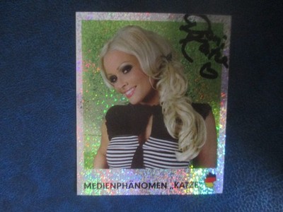 Daniela Katzenberger signiert PANINI Sticker 151 Deutschland sammelt ungeklebt