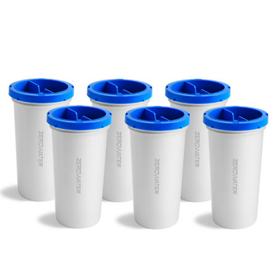 Culligan with ZeroWater Technology 5-Stage Water Filter Replacement, 6 Count