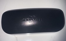 Coach Original Black Sunglass Eyeglass Case Hard Clamshell With Cleaning Cloth