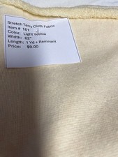 Item 161  Stretch Terry Cloth Fabric