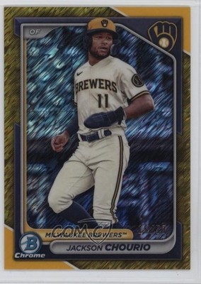 2024 Bowman Gold Shimmer Refractor 115/50 Jackson Chourio #BCP-140 Rookie RC 6m7