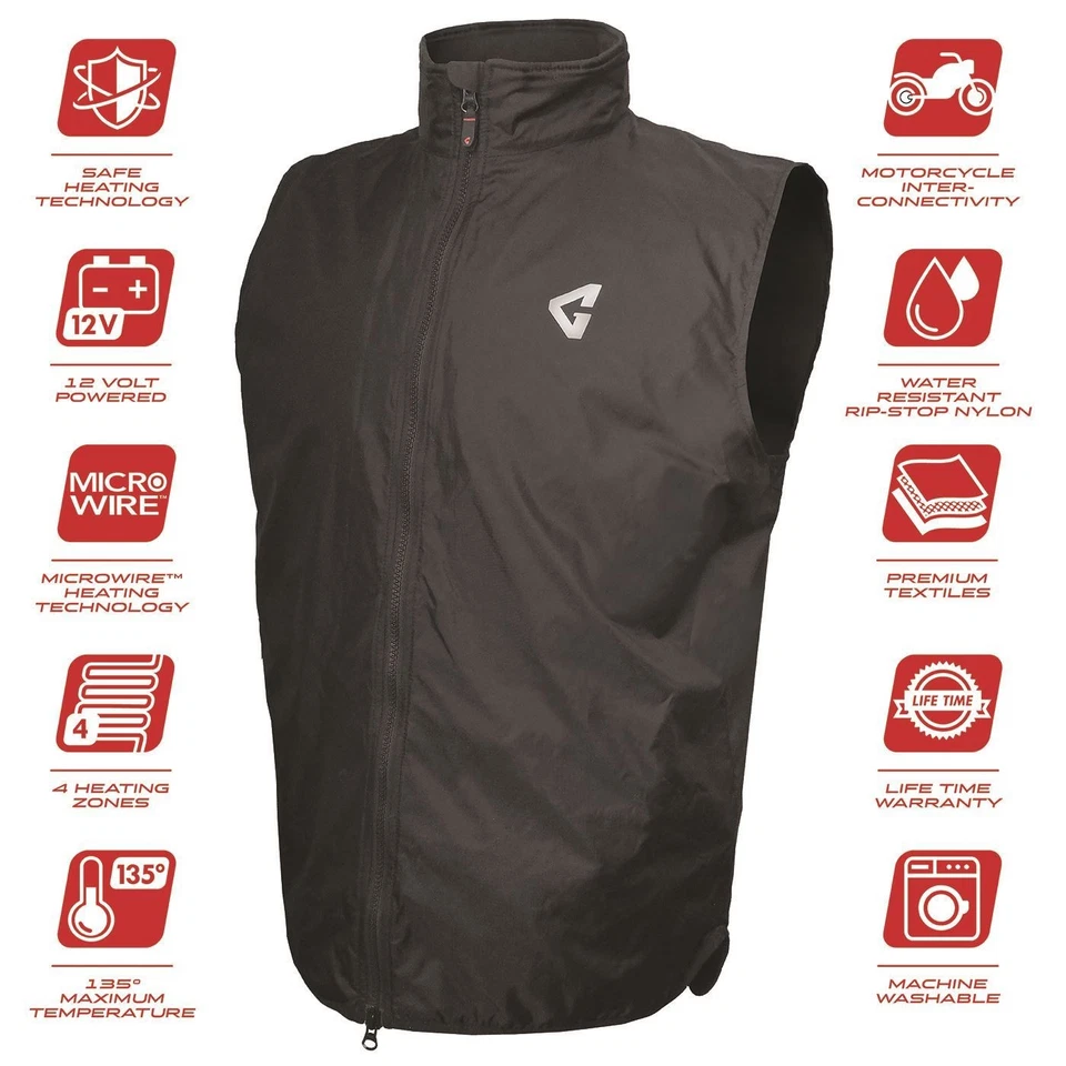 Gerbing Liner 12V unisex Heated Black Vest - Image 3 of 4