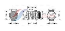 Kompressor Klimaanlage AVA Clever Choice BWAK229 für BMW 12V 5er E34 3er E36 7er
