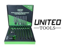 10PC Air Hammer Vibration Chisel Adapters Pneumatic Hammer Bit Set In EVA TORX