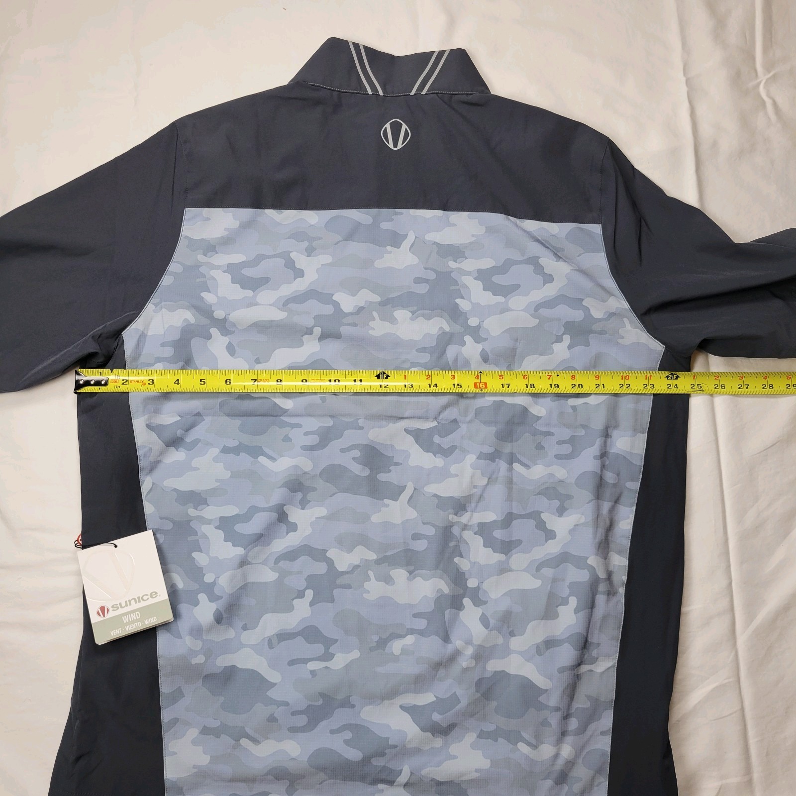 Sunice Men's Golf George Wind SS Pullover Size L Magnesium Camo/Charcoal NWT image 10