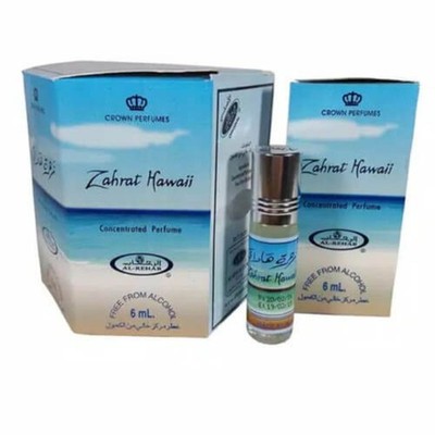 Zahrat Hawaii 6 ml (.2oz) Roll-on Perfume Oil by Al-Rehab (Box of 6)-Women s