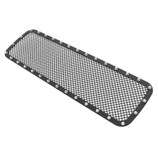 Fits 2004-2007 Nissan Armadatitan Stainless Black Bumper Mesh Rivet Grille Fits 2004-2007 Nissan Armadatitan Stainless Black Bumper Mesh Rivet Grille