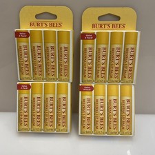 4X Burt's Bees Beewax Lip Balm With Vitamin E  Peppermint 0.15 Oz Each