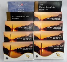 2010 Thru 2019 Run Ten Clad Proof Sets Complete As Issued By Us Mint