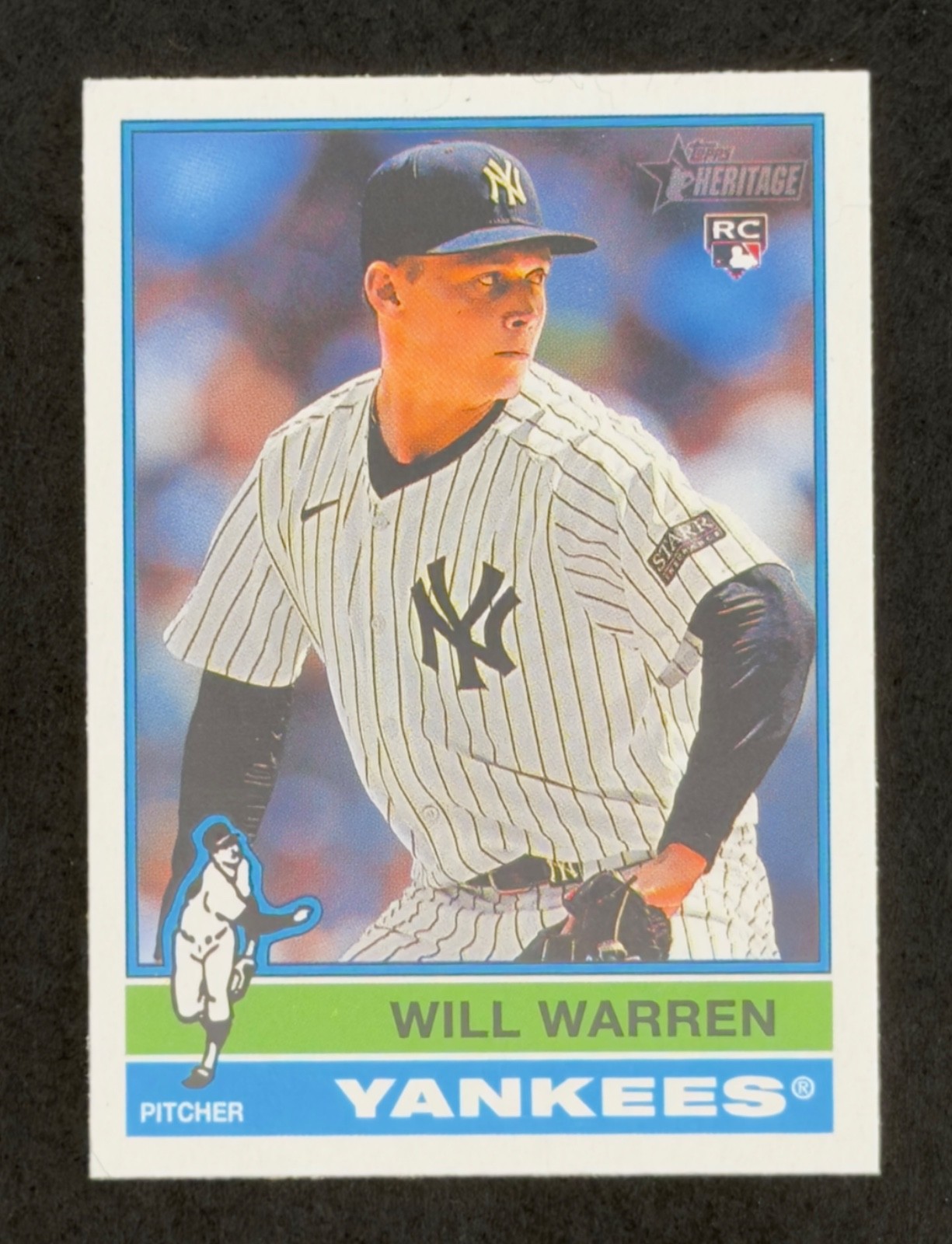 2025 Topps Heritage Rookies #281 - Will Warren RC - New York Yankees