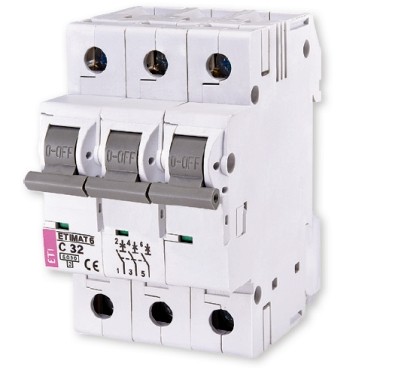 ETIMAT 6 OVERCURRENT CIRCUIT BREAKER C 40A 3P 3M 6KA 002145520