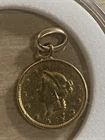 Junk Gold? 185? U.S. One Dollar Gold Coin $1 Nice Liberty Pendant LOWER $