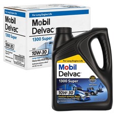 Speedway Motors Mobil Delvac 122485 1300 Super Hd Diesel Oil 10w-30 4 Gal Case