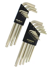 Bondhus 20899 Ball End L-Wrench Double Pack, Metric/SAE Hex Key Wrench Set