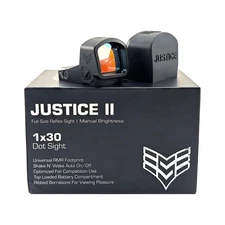 Swampfox Justice II Red Dot Sight 1x30mm 6MOA Manual RMR footprint JTC2130-MR