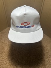 Vintage Chevy S-series Chevrolet Snapback Hat White Made Usa S10 Truck Cap