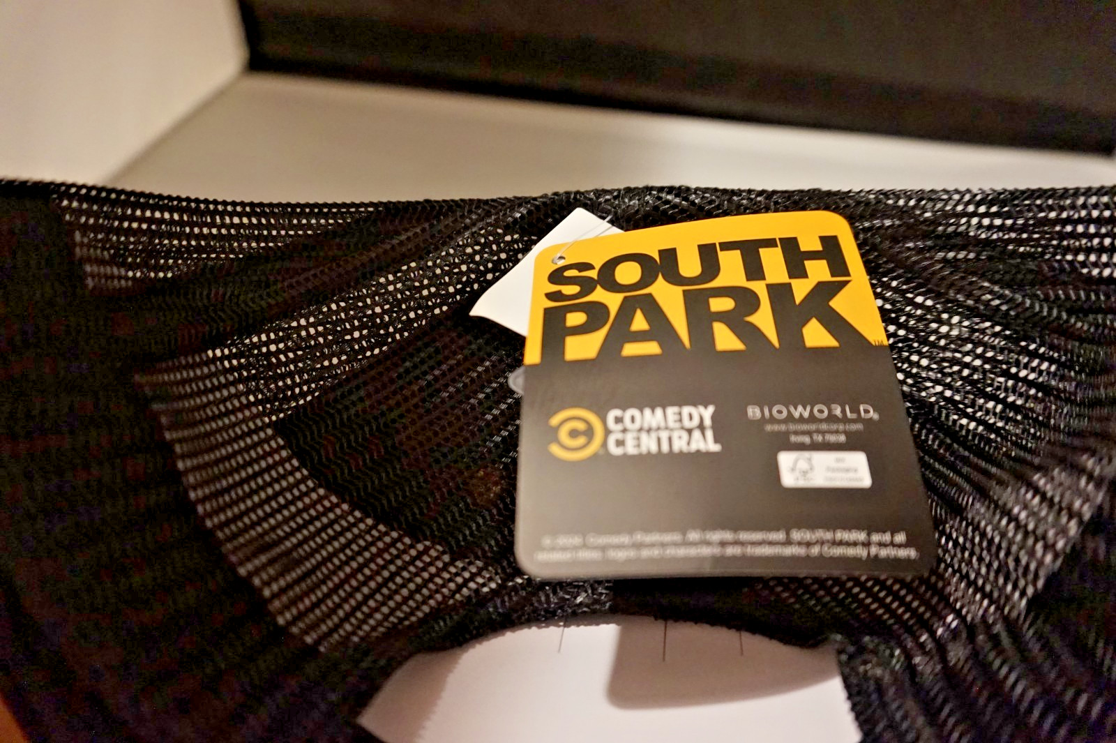SOUTH PARK SNAP BACK HAT / CAP BIOWORLD ADJUSTABLE NEW / W/ TAGS