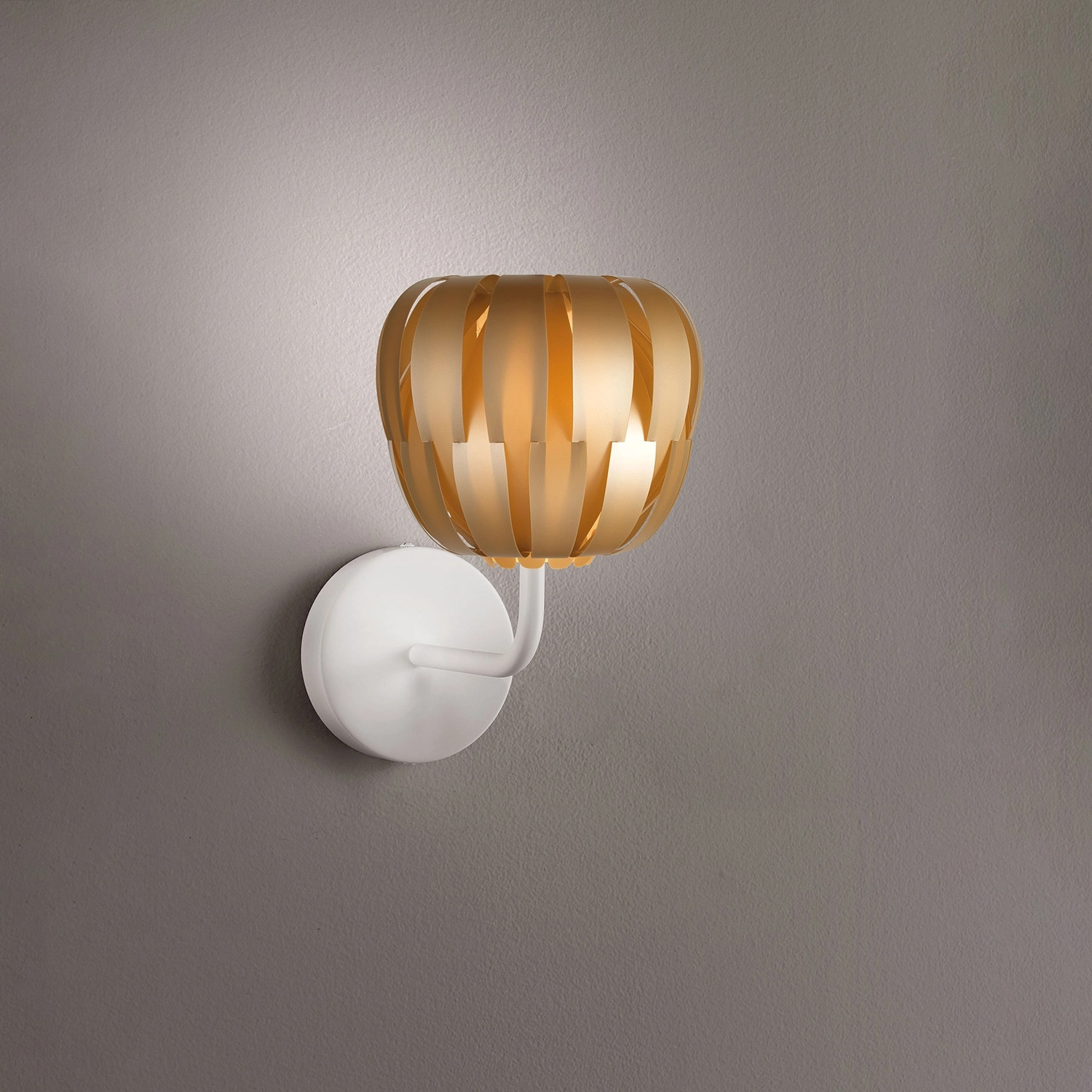 Applique Queen Polilux Oro New Gold | Design Italiano 1 Luce E14 - 2