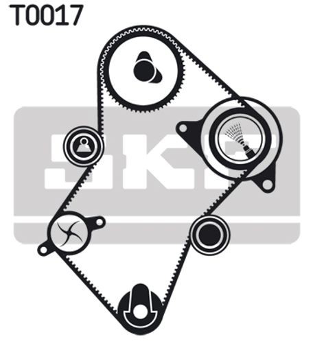 Timing Belt & Water Pump Kit VKMC03240 SKF Set 081658 082911 083002 93501404 New - Image 9