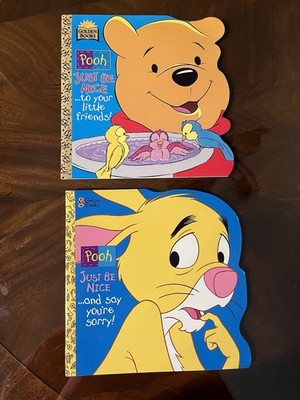 Vintage Golden Books Winnie The Pooh And Rabbit - Paperback - NEW  -Just Be Nice