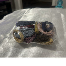 Multicolor  Black Scrunchie Ponytail Holder Elastic Hair Tie Set for Women