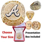 ATLANTA BRAVES 2021 World Series Championship Ring (R. Acuna Jr.) w/Box