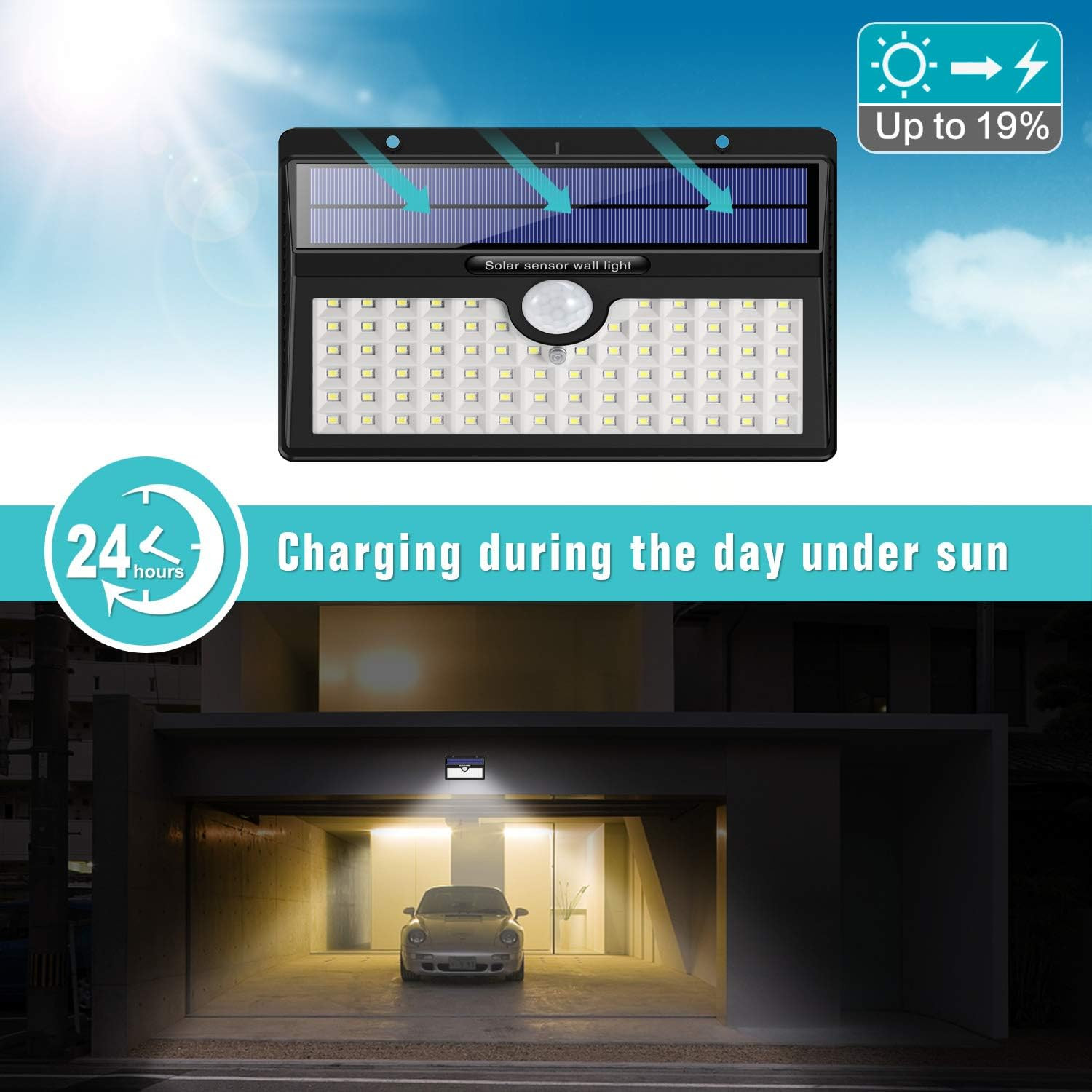 Luci Solari Giardino 78 LED: Atmosfera e Sicurezza Esterna IP65 - 2
