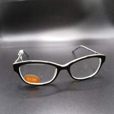 Montatura occhiali da vista Ana & Luca Violante nero bianco occhio di gatto donna 52-17-135 nuovi