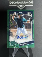 2023 Donruss Optic Harry Ford Green Stars Rated Prospect Auto 05/15 Jersey #