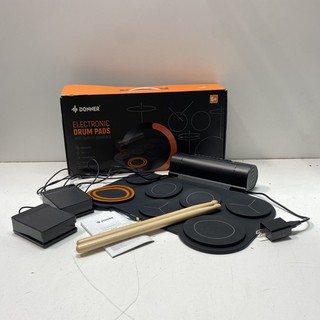 Donner DED 20 Electronic Drum Pads Roll Up MIDI Practice Kit For Parts or Repair
