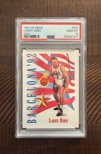 1991 SkyBox Larry Bird #531 USA Barcelona '92 PSA 10 Basketball Card