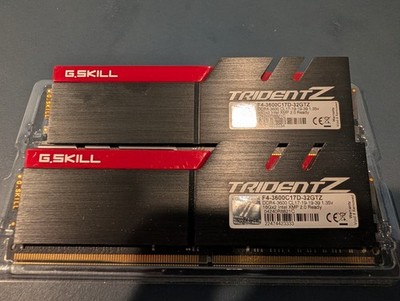 G.SKILL TridentZ Series 32GB (2 x 16GB) DDR4 3600 