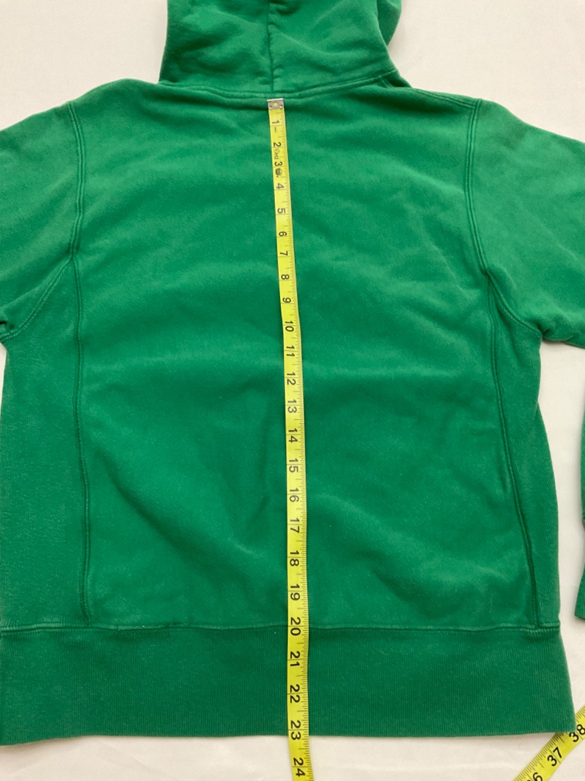 Vintage Champion Reverse Weave Embroider Hoodie Green… - Gem