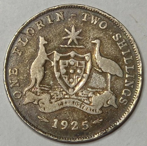 1925 George V Florin — photo from the most recent tracked eBay sale
