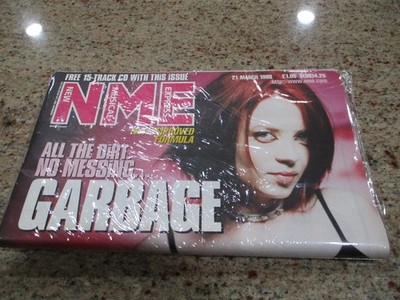 SHIRLEY MANSON GARBAGE MAGAZINE NME MARCH 21 1998 U.K. MAGAZINE NEW FREE CD