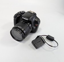 Canon EOS Rebel T3 Digital SLR Camera w/18-55mm Lens  DC Coupler No Cap or Batt