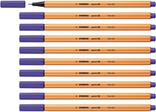 Point 88 Fineliner Pens Violet 10 PCS Fine Tip Art Drawing Sketching